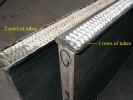 Replacing a 2 row straight fin with 3 row HE. 